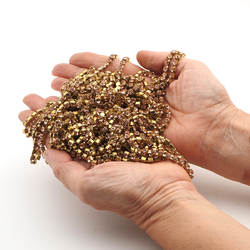 Lot 4.2 meter SS17 4mm Rosa Pink Rhinestone cup chain Vintage Czech brass Supply epoxy resin ART