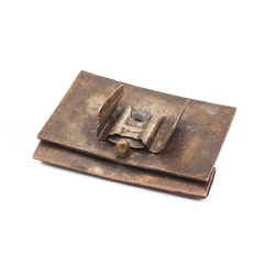 Antique enamel dress belt buckle