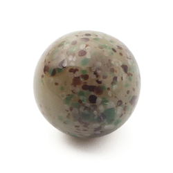 Antique Czech spatter marble lampwork ball glass button 12mm