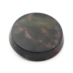 Antique Czech imitation marble celluloid over glass button 27mm