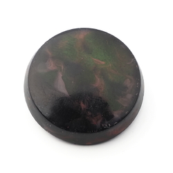 Antique Czech imitation marble celluloid over glass button 27mm