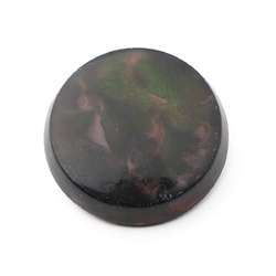 Antique Czech imitation marble celluloid over glass button 27mm