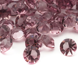Lot (140) Czech vintage round pink glass rhinestones 7mm