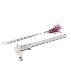 Czech lampwork purple satin moonglow glass flower spike glass bead (1 bead)