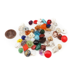 Lot (50) Czech Victorian Deco antique dimi doll glass buttons