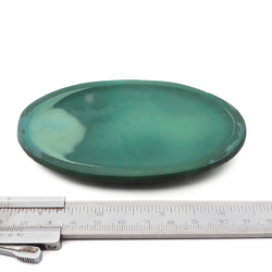 Art Deco Schlevogt Ingrid malachite glass cherubs oval dressing table set mirror insert