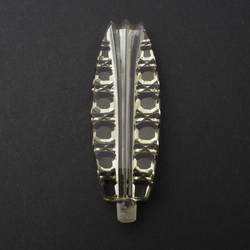 Original Art Deco Czech oval citrine glass perfume bottle stopper