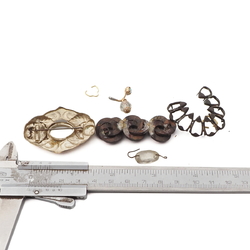 Lot Czech Deco Vintage brooch beaded jewelry findings