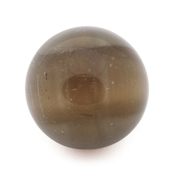 Antique Victorian Czech satin brown cased lampwork paperweight glass ball button 12mm