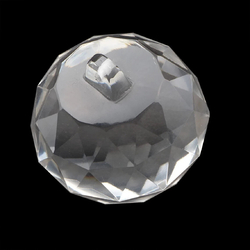 Extra large Czech vintage faceted crystal glass Chandelier ball prism 59mm