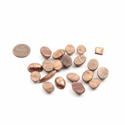 Lot (16) Czech vintage aventurine goldstone marble glass cabochons