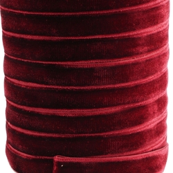 50m dark red velvet ribbon trim crafting millinery sewing fashion cake making