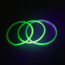 Lot (3) Antique Czech glass bangles uranium bicolor