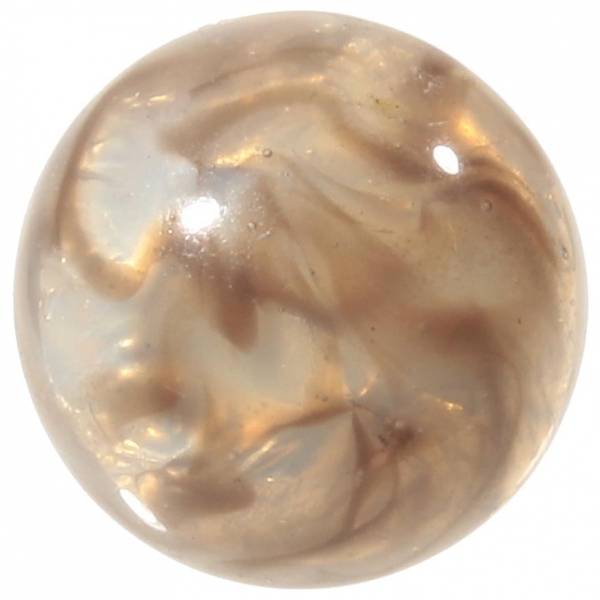14mm Victorian antique Czech satin opaline marbled glass button