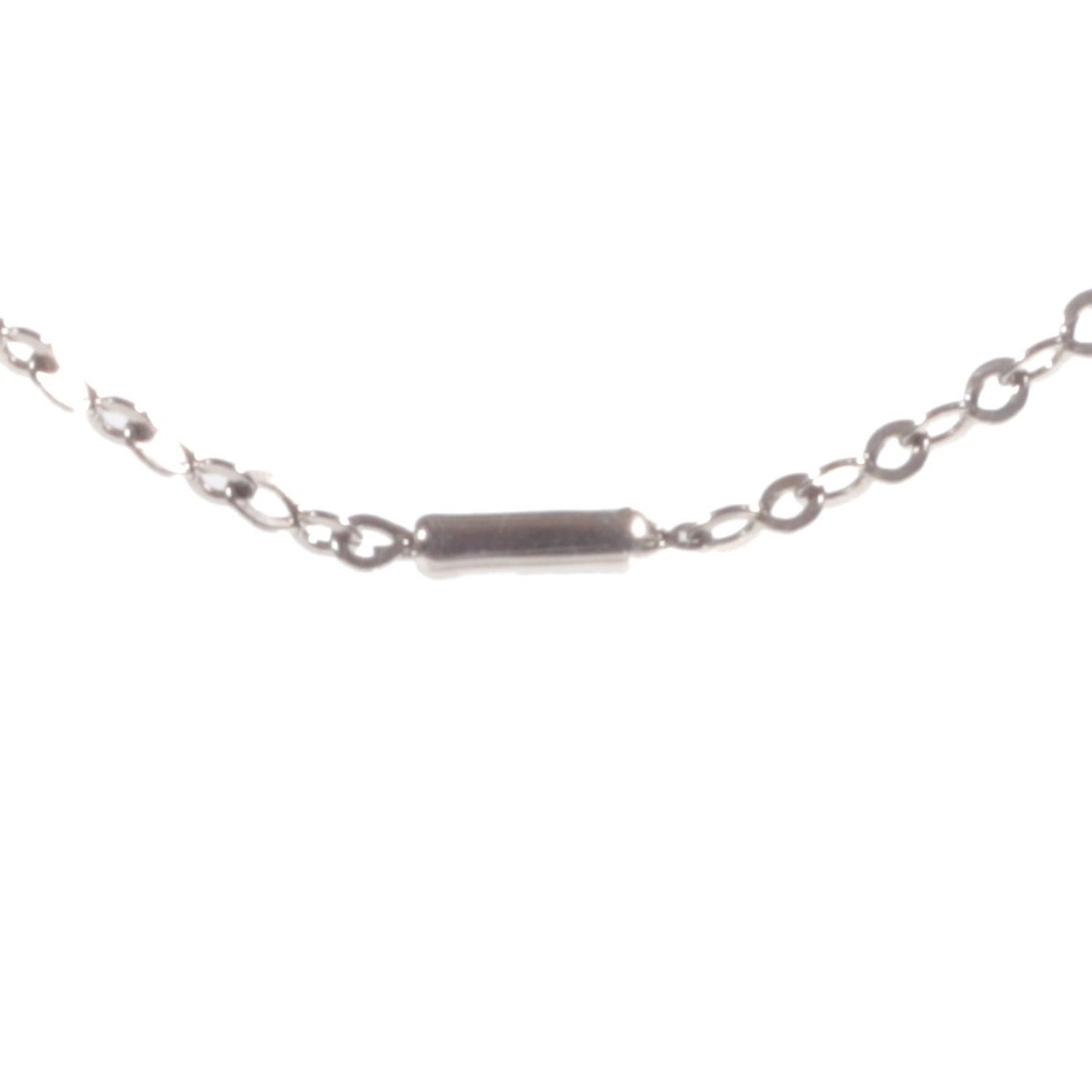 Vintage Bauhaus Art Deco chrome chain necklace galalith plastic blue marble octagon beads