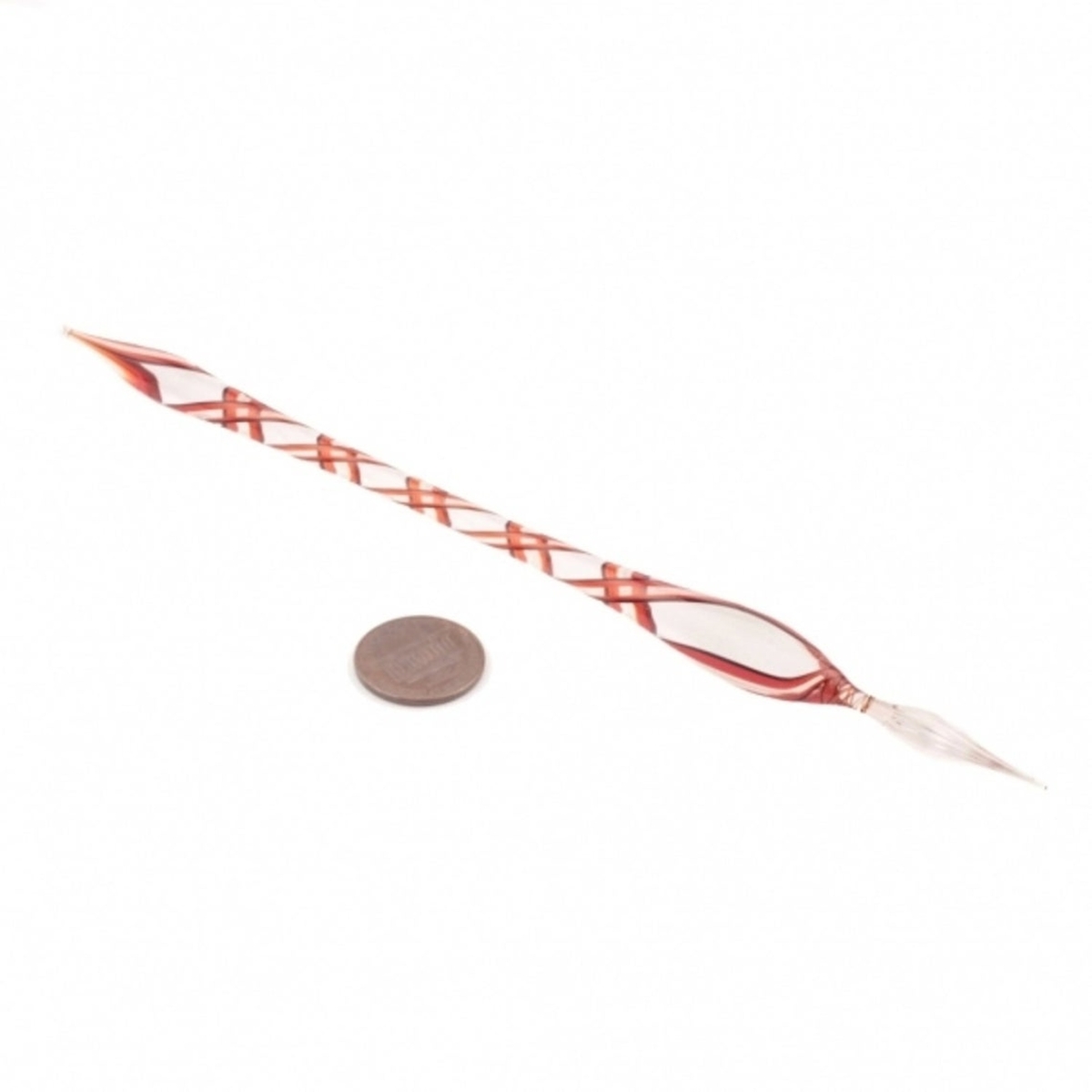 Czech handmade filigree twist spiral glass dip dipping calligraphy pen artist gift