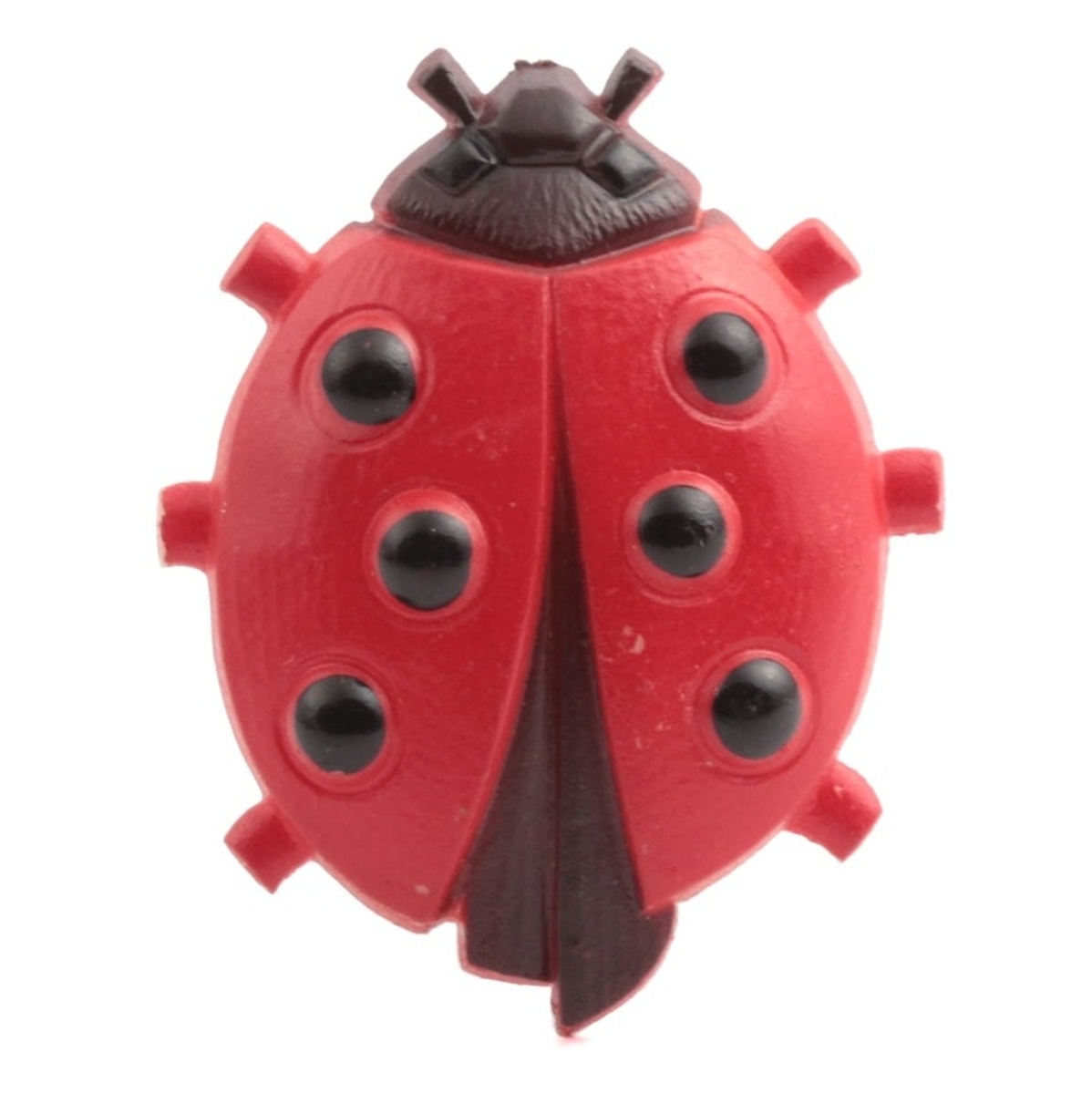Vintage Bohemian early plastic celluloid red ladybird lady bug pin brooch
