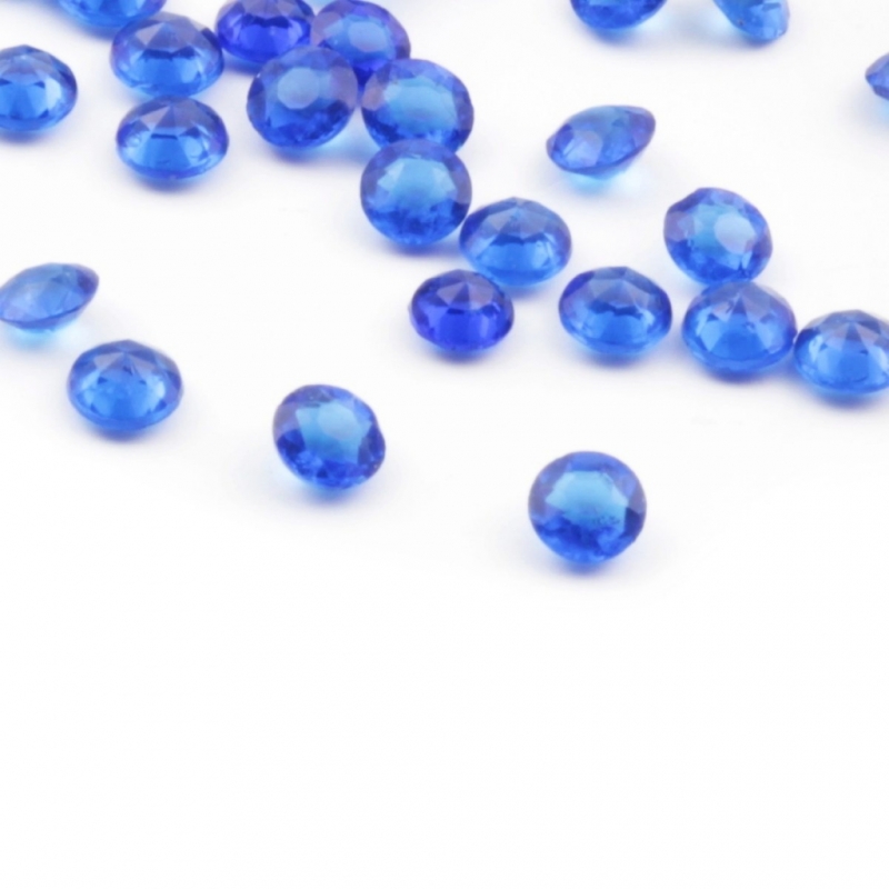 Glass rhinestones Lot (24) ss12 Czech vintage sapphire blue round faceted