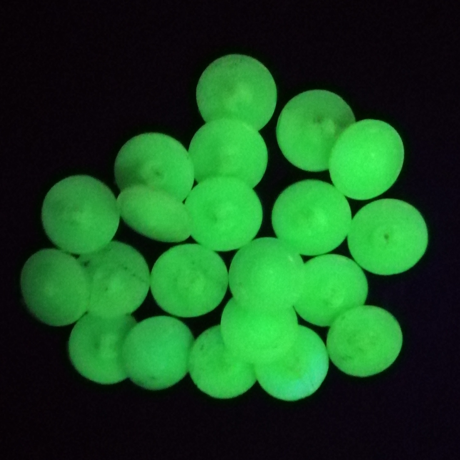 Lot (21) vintage 30's Deco Czech uranium vaseline glass