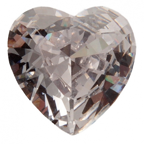 Austrian D.S vintage heart faceted cubic Zirconia diamond gemstone 12mm