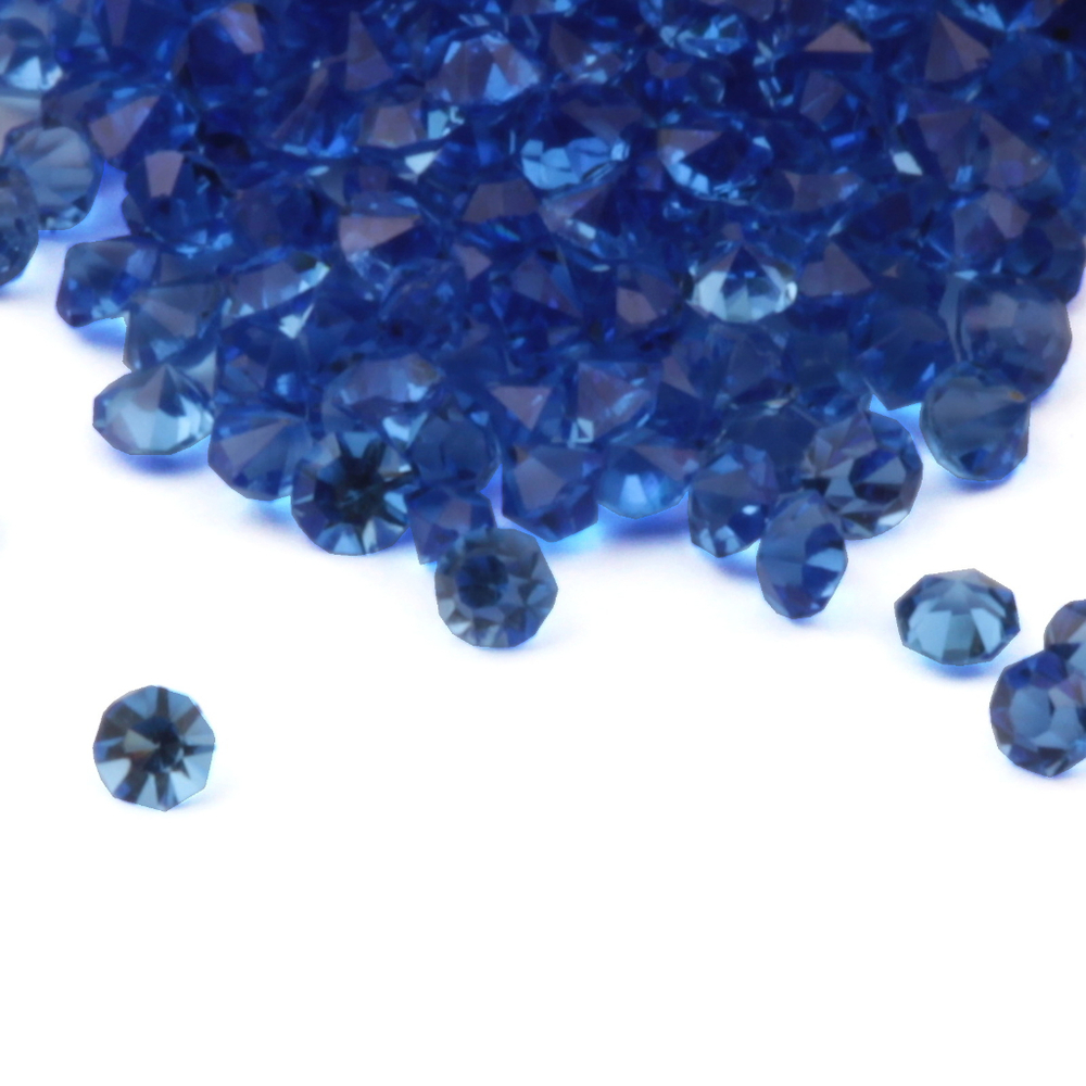 Lot Czech vintage sapphire blue micro glass rhinestones 1mm