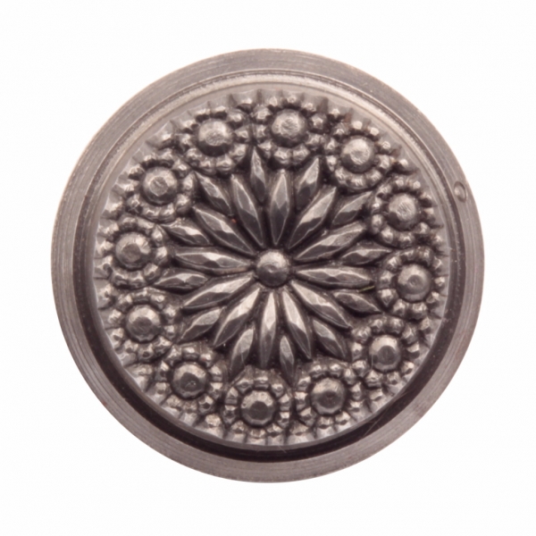 32mm multi floral Art Deco Antique vintage Czech glass button steel punch mold die press stamp cabochon jewelry making 
