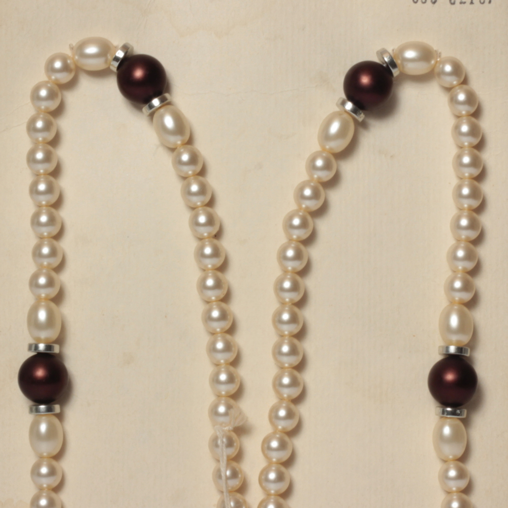 Vintage Czech necklace pearl beads