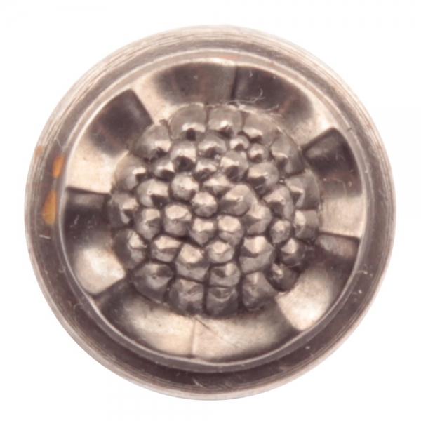 18mm fluted flower Art Deco Antique vintage Czech glass button cabochon bead steel mold impression die jewelry punch design tool