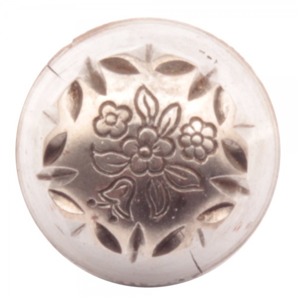 13mm flower bouquet Art Deco Antique vintage Czech glass button cabochon bead steel mold impression die jewelry punch design