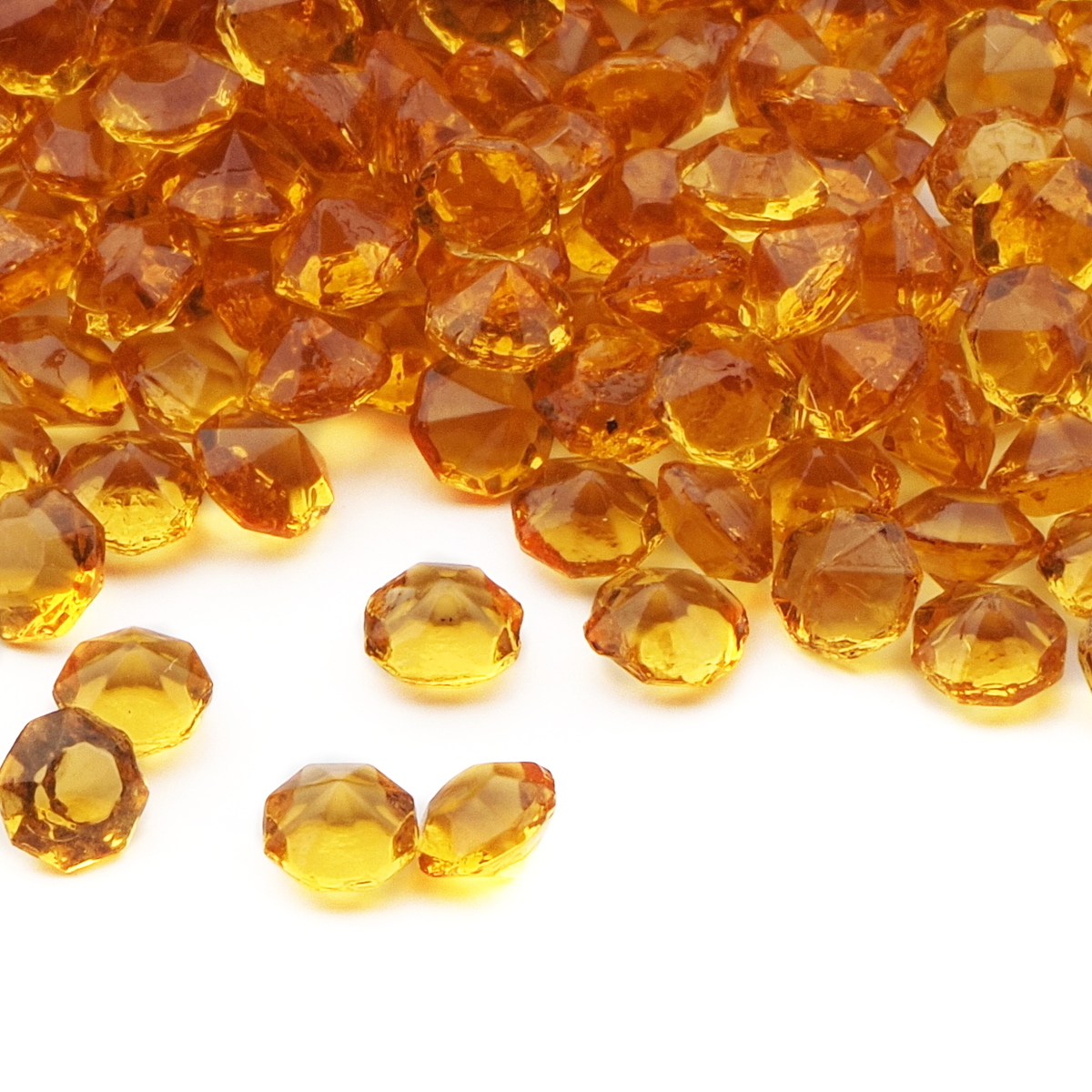 Lot (750) Czech vintage topaz round glass rhinestones 4/5mm 