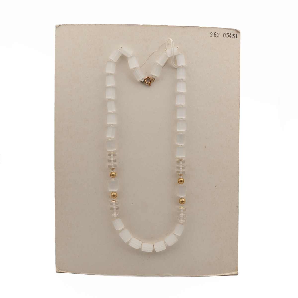 Vintage Czech necklace crystal satin atlas pentagon rondelle glass beads 