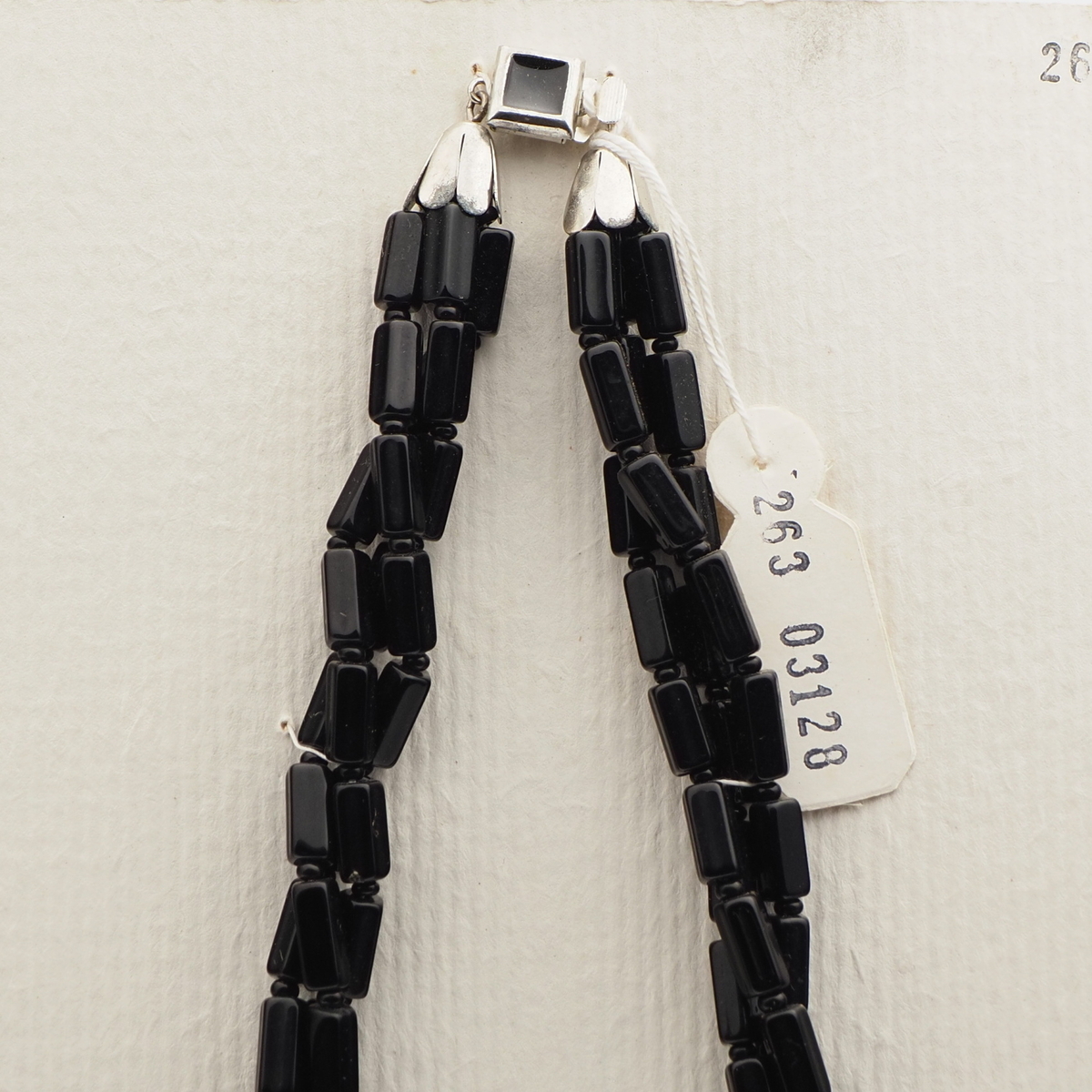 Vintage Czech 3 strand necklace yellow black clear marble pentagon pearl glass beads 