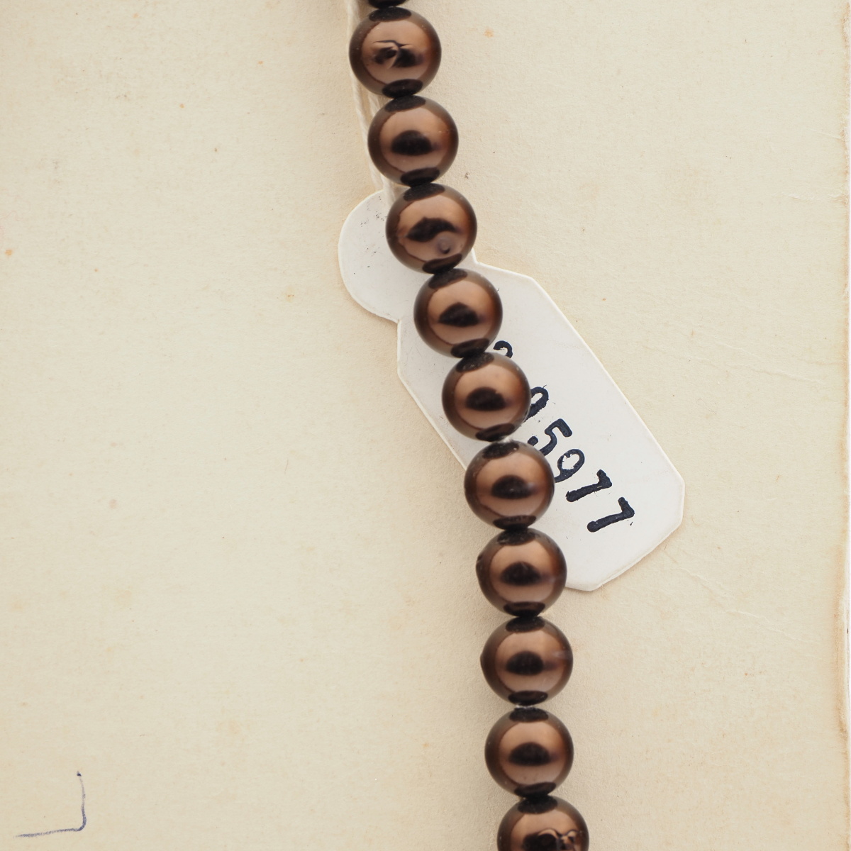 Vintage Czech necklace copper round topaz rondelle glass beads 