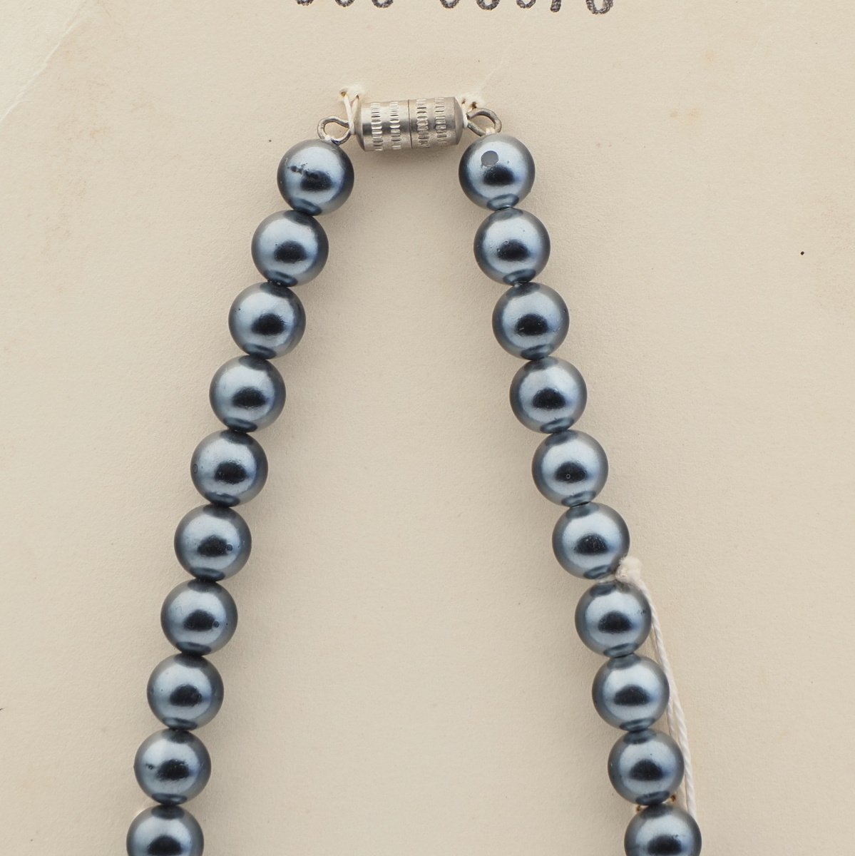 Vintage Czech necklace pearl metallic crystal glass beads 