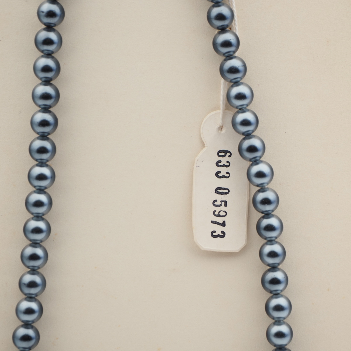 Vintage Czech necklace pearl metallic crystal glass beads 