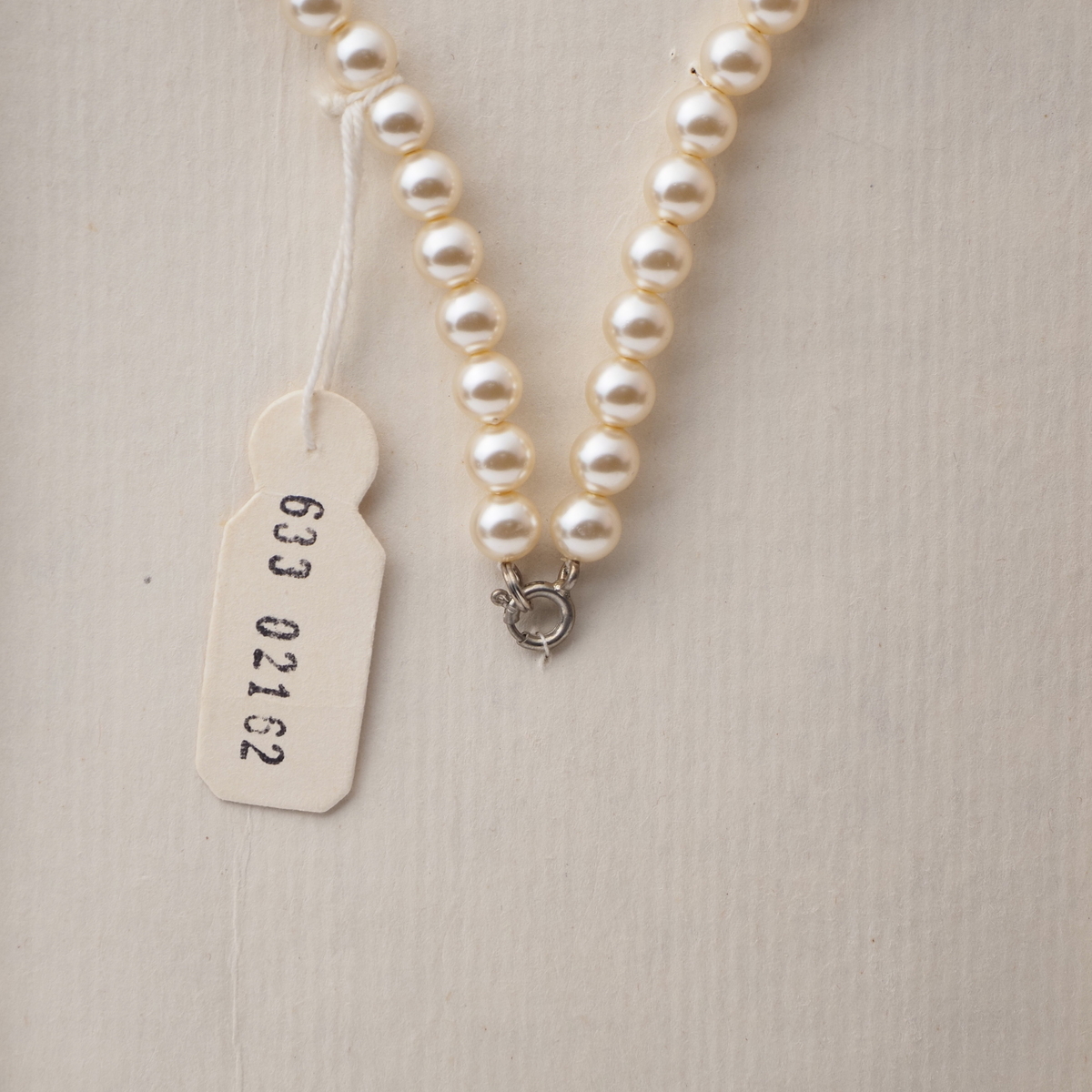 Vintage Czech necklace pearl round rondelle glass beads