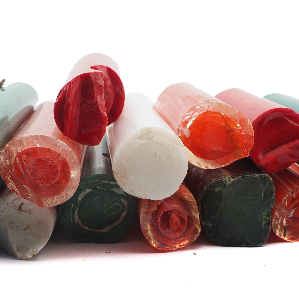 Lot Czech vintage glass cane rod lampwork jewelry design art glass aquarium art