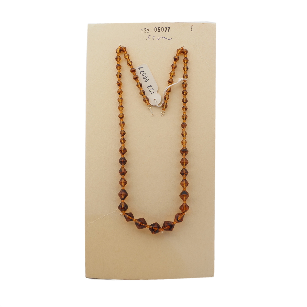 Vintage Czech necklace element glasses holder topaz bicolor bicone glass beads