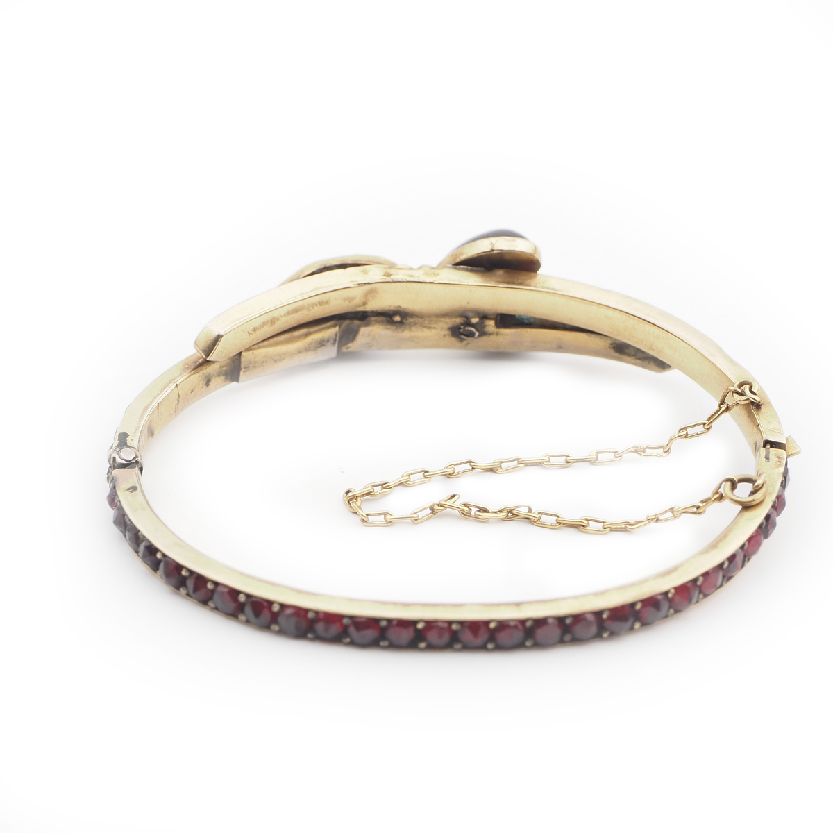 Antique Victorian Bohemian Clover Bracelet Rare 19th Century