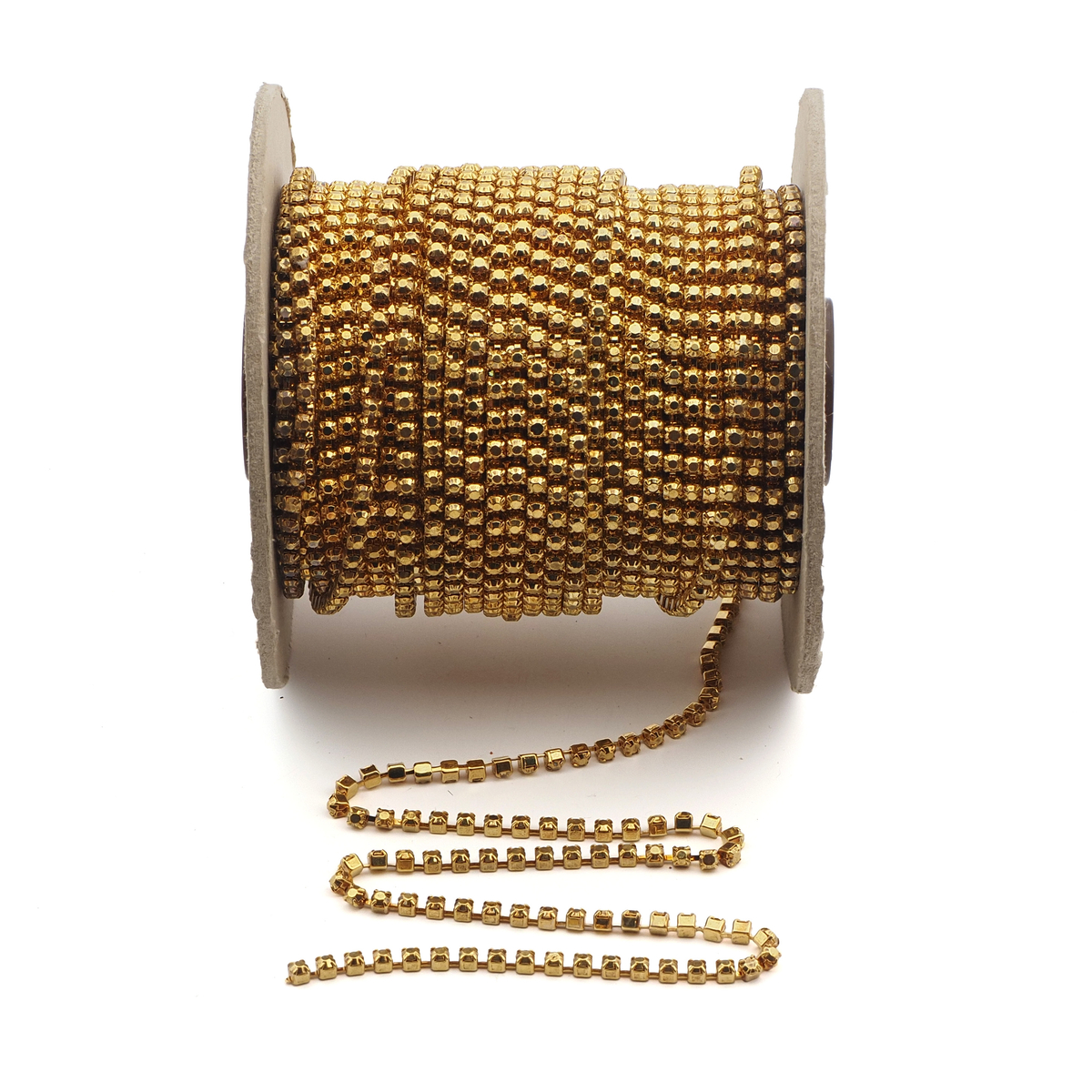 Crystal MC Chaton Rhinestone Nikl pl. cup chain Preciosa SS 12 One meter - kopie