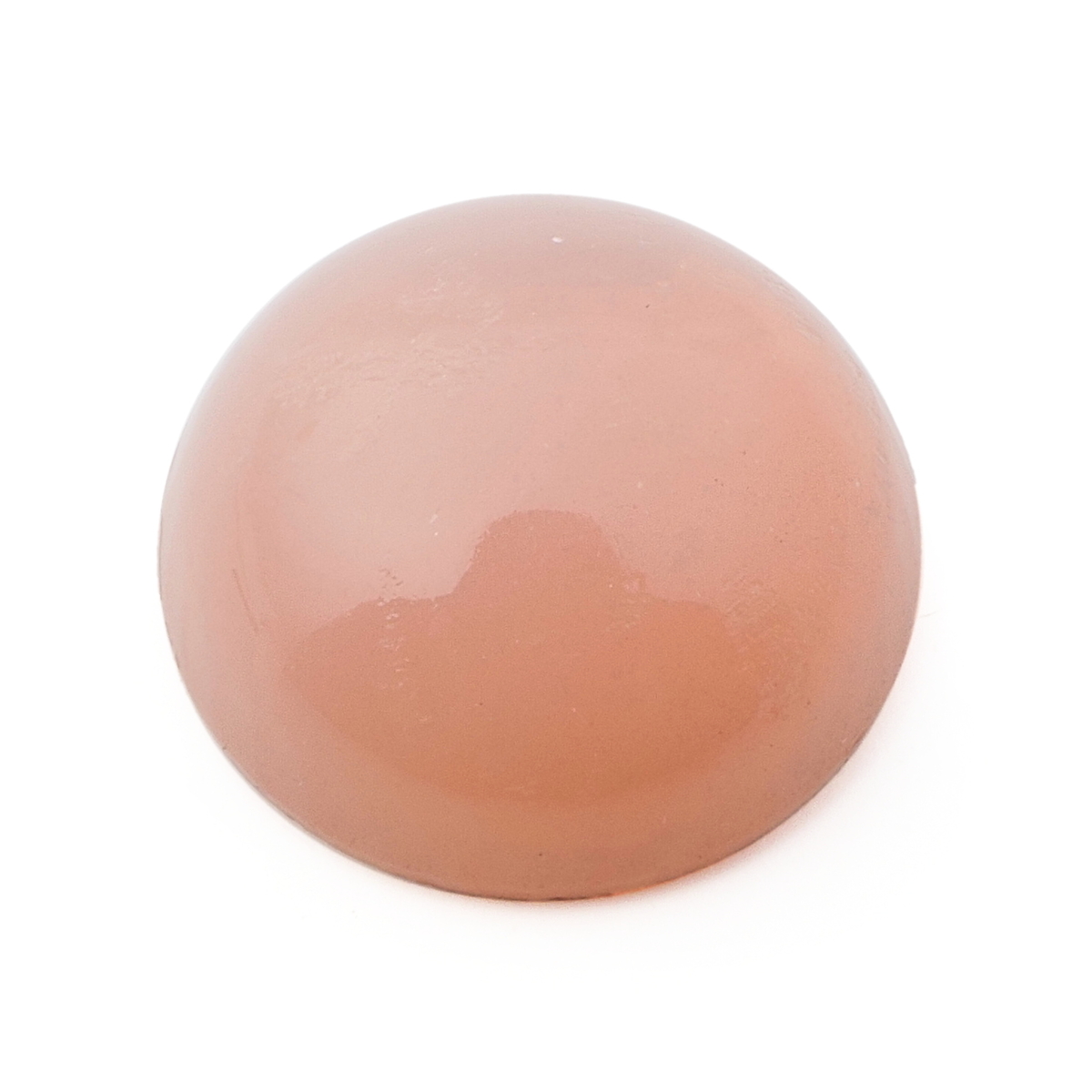 Czech vintage foiled pink opaline round glass cabochon 18mm