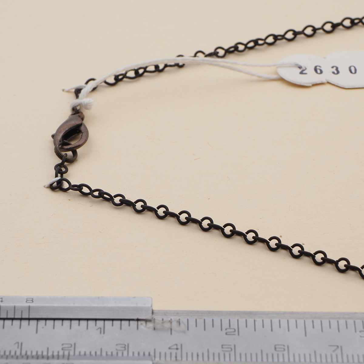 Vintage Czech link necklace topaz glass beads 
