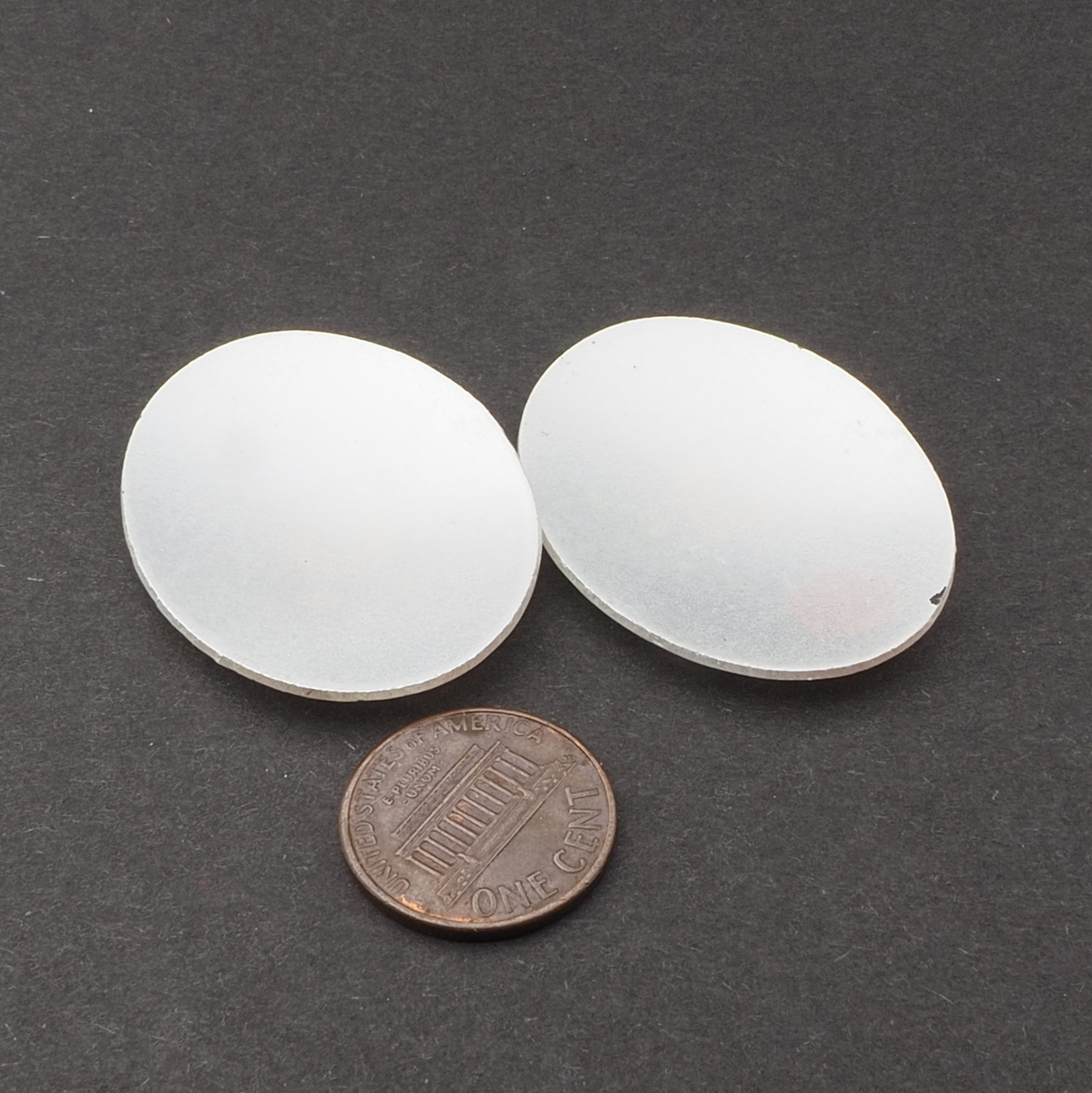 Lot (2) Vintage Czech flower bouquet oval glass cabochon jewelry elements 40x30mm