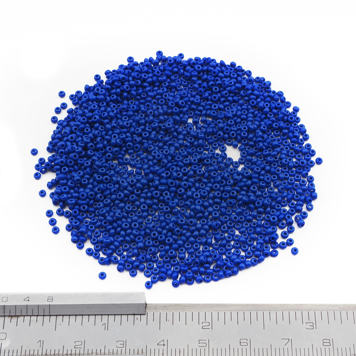 Lot (1500) Czech vintage dark blue glass seed beads