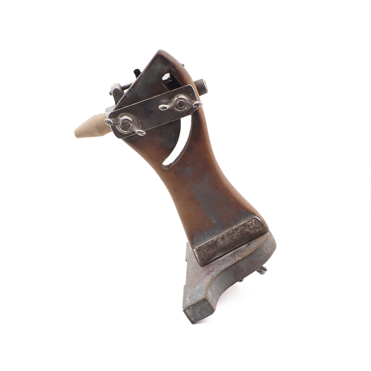Antique lapidary gemstone faceting polishing dop holder tool