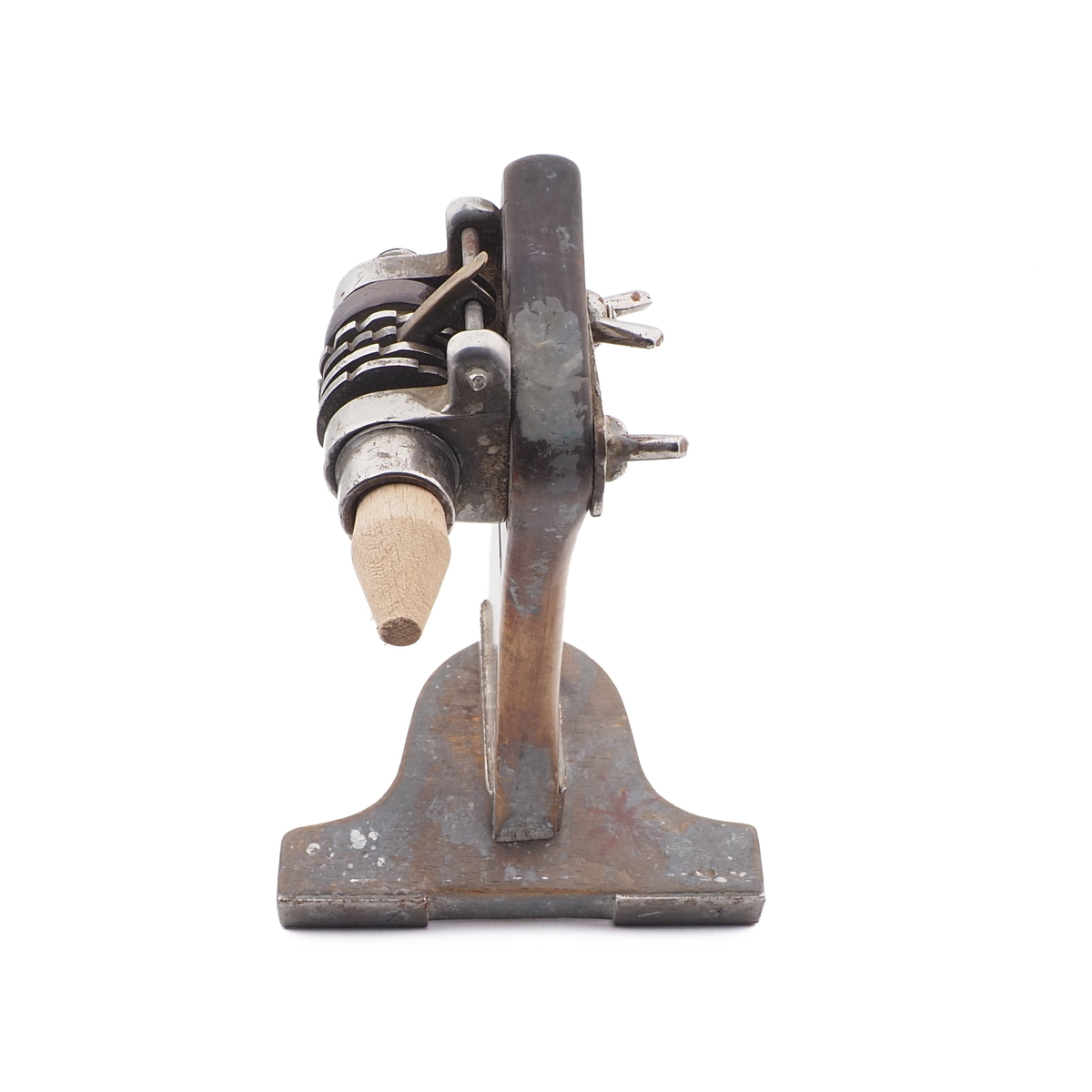 Antique lapidary gemstone faceting polishing dop holder tool