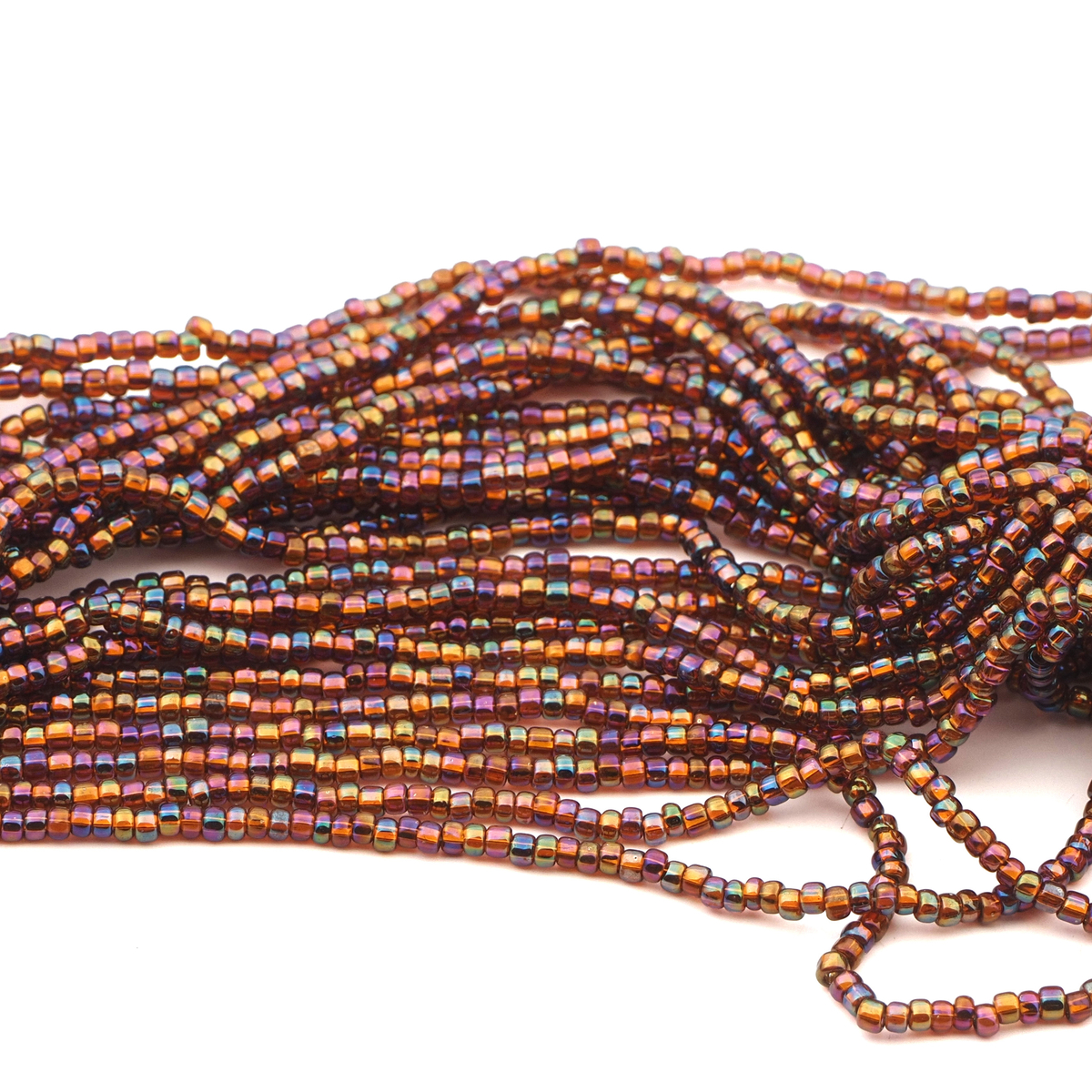 Master Hank Rainbow seed glass beads 11/0 Vintage Czech