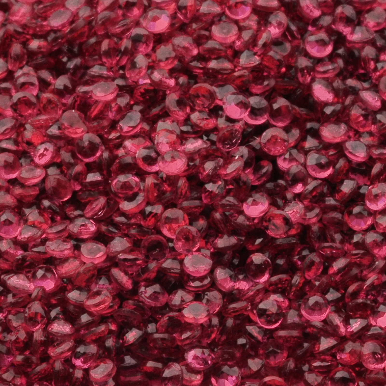 Lot (7500) Czech vintage round cranberry pink micro glass rhinestones 1.5mm