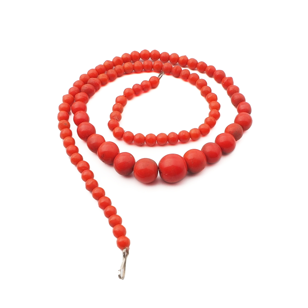 Strand (89) Vintage Czech gradual red round glass beads 