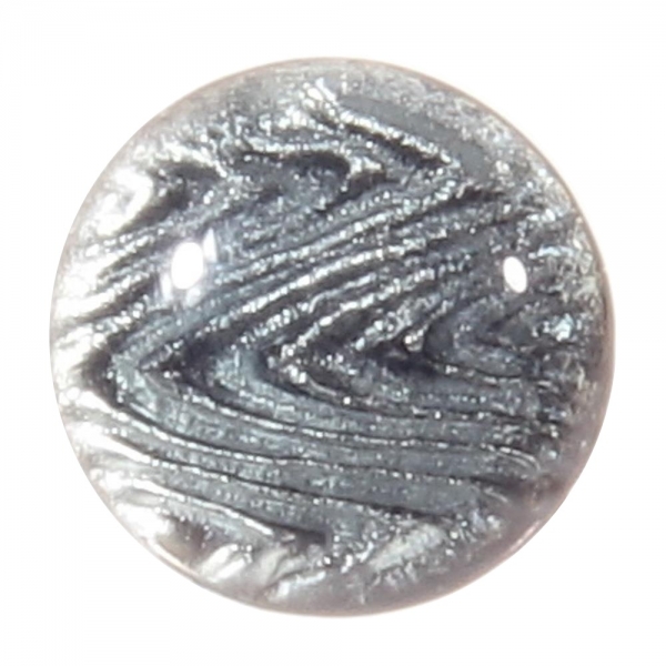 15mm Victorian antique Czech foil swirl crystal rosette shank art glass button